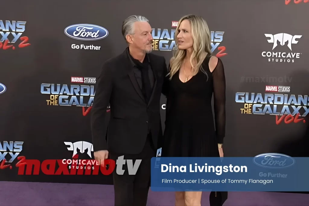 Dina Livingston and Tommy Flanagan in 'Guardians of the Galaxy Vol 2' Los Angeles premiere.