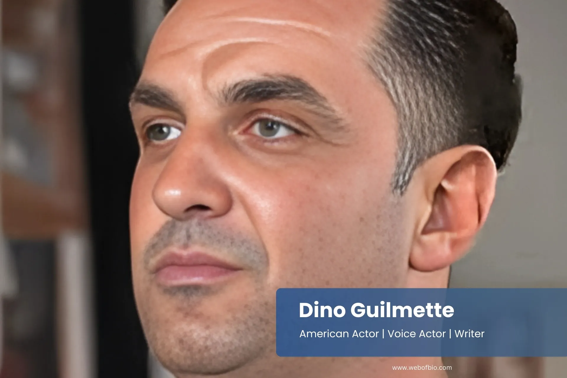 Dino Guilmette looking at camera.