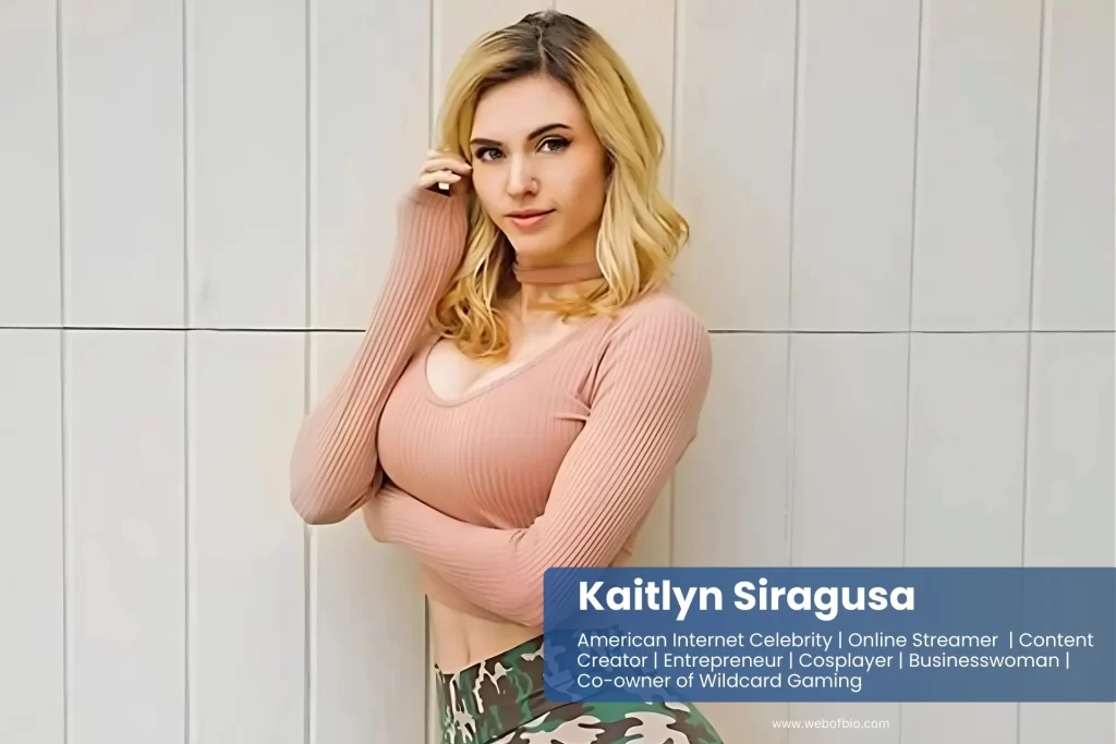 Kaitlyn Siragusa, wearing camo pants, poses confidently for the camera.