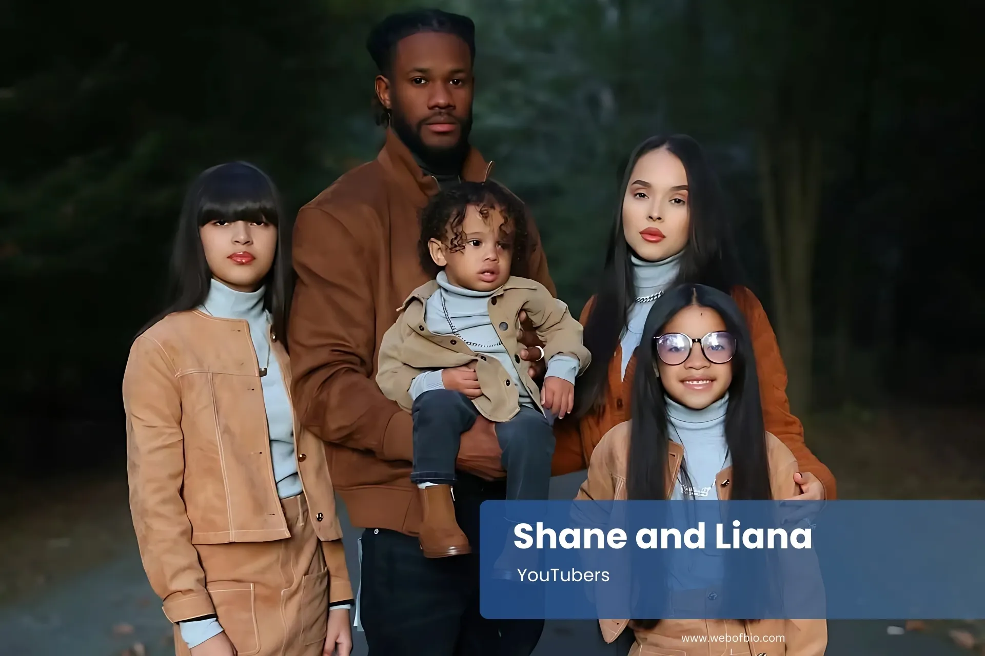 Shane Liana family smiling posing for photo.