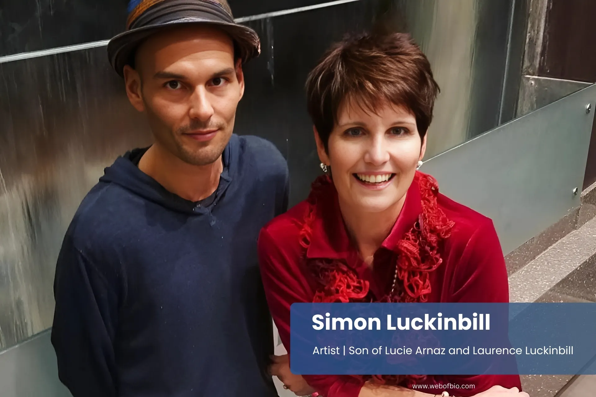 Simon Luckinbill and his mother Lucie Arnaz.