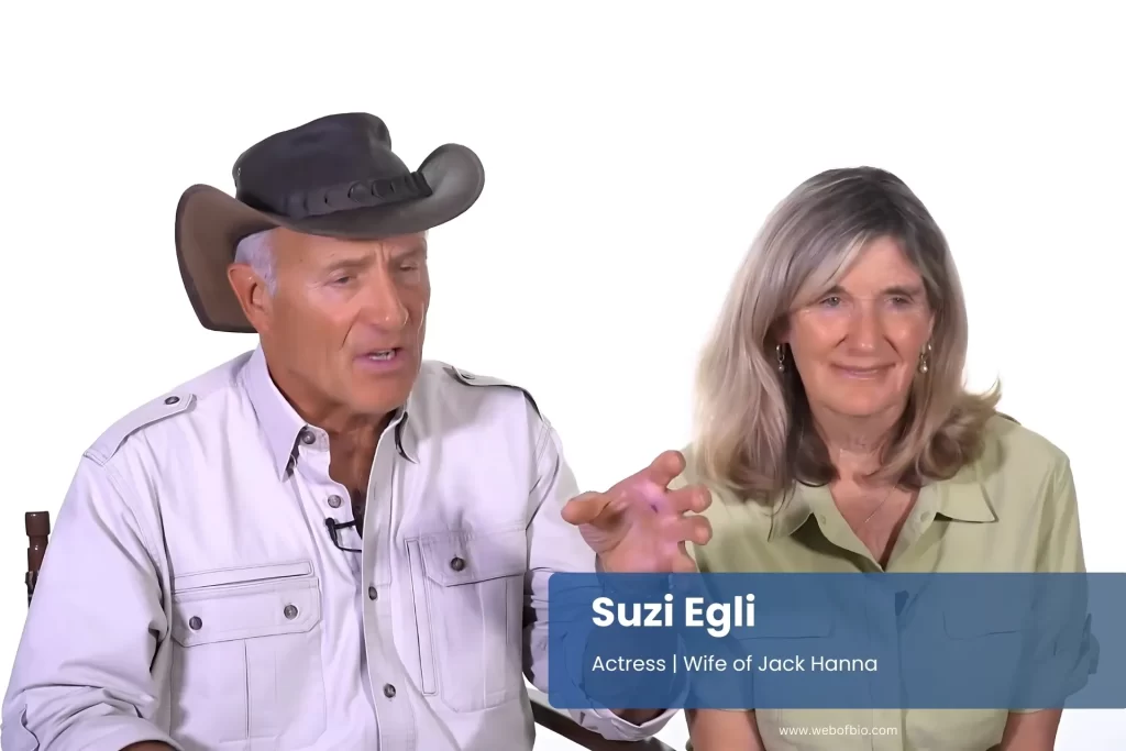 Suzi Egli husband Jack Hanna talking sitting.