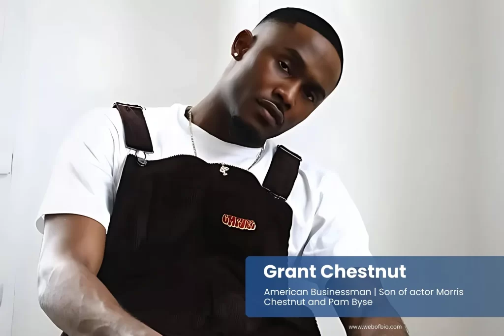 Grant Chestnut sitting on a chair.