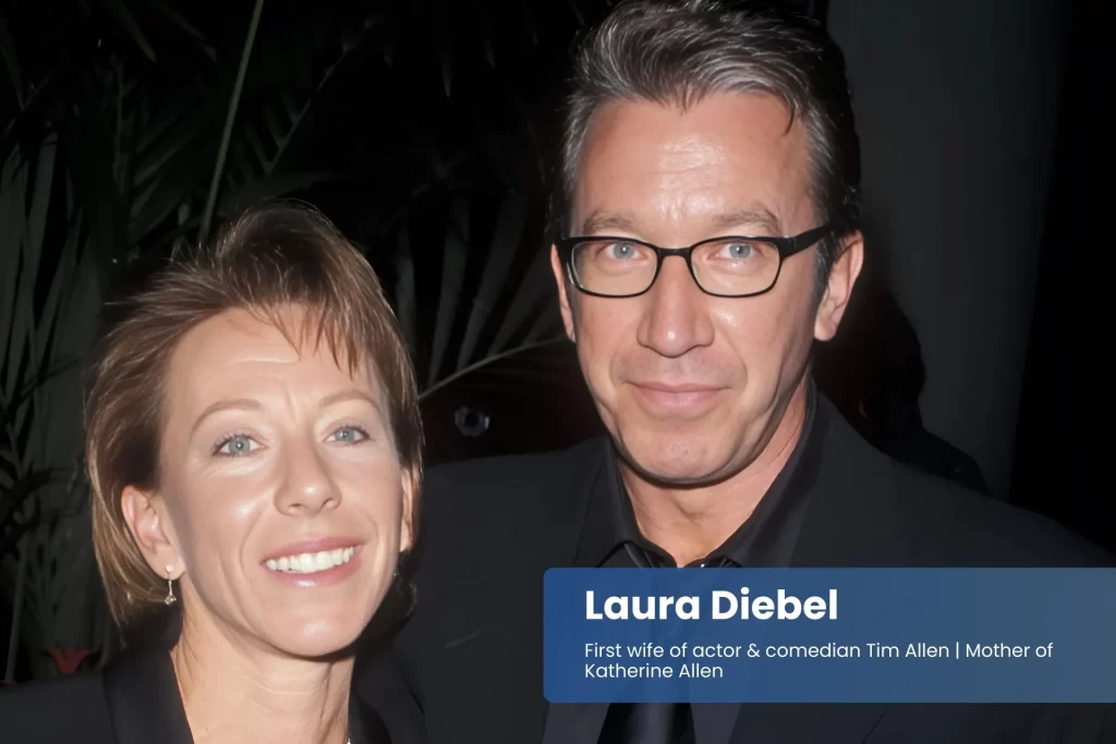 Laura Deibel and Tim Allen standing side by side.