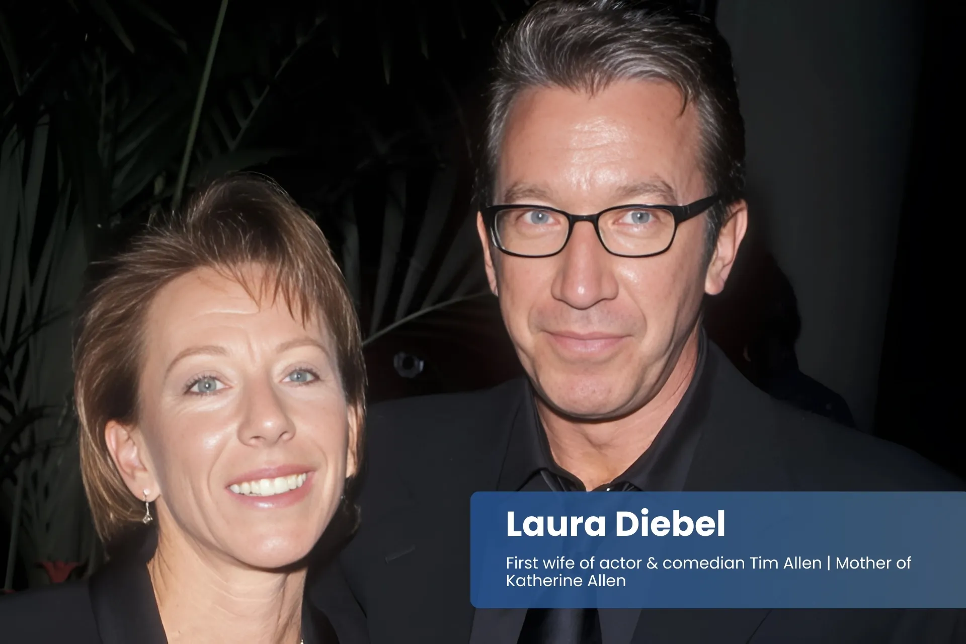 Laura Deibel and Tim Allen standing side by side.