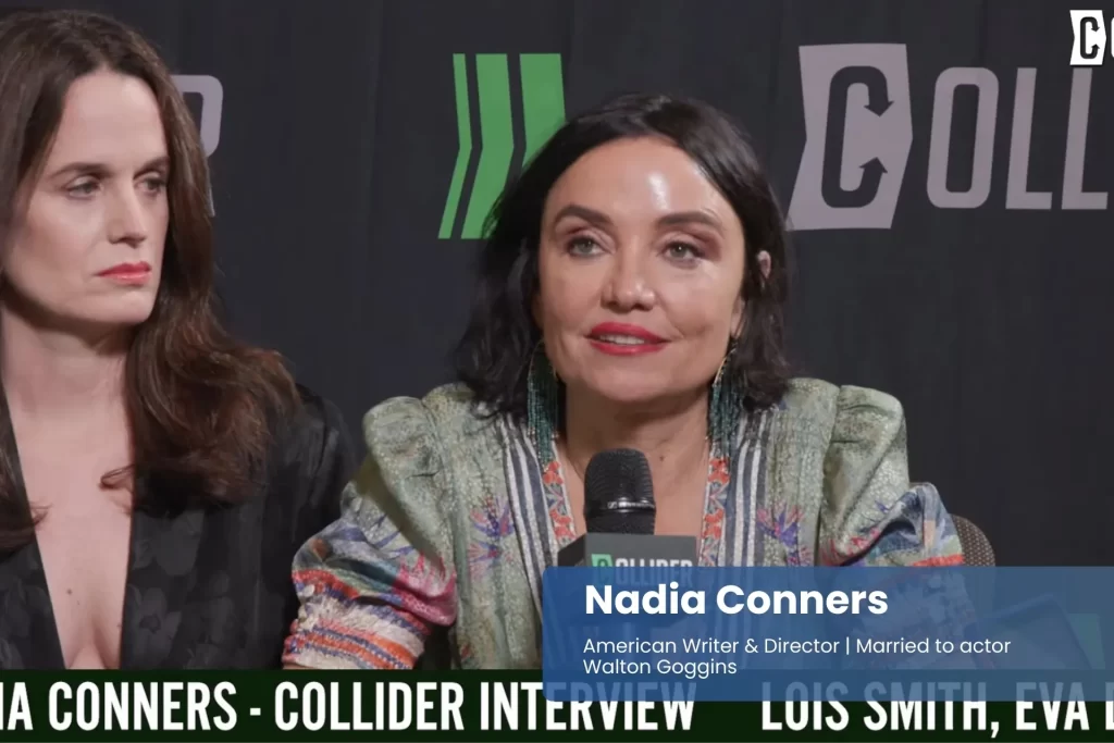 Nadia Conners speaking at press conference.