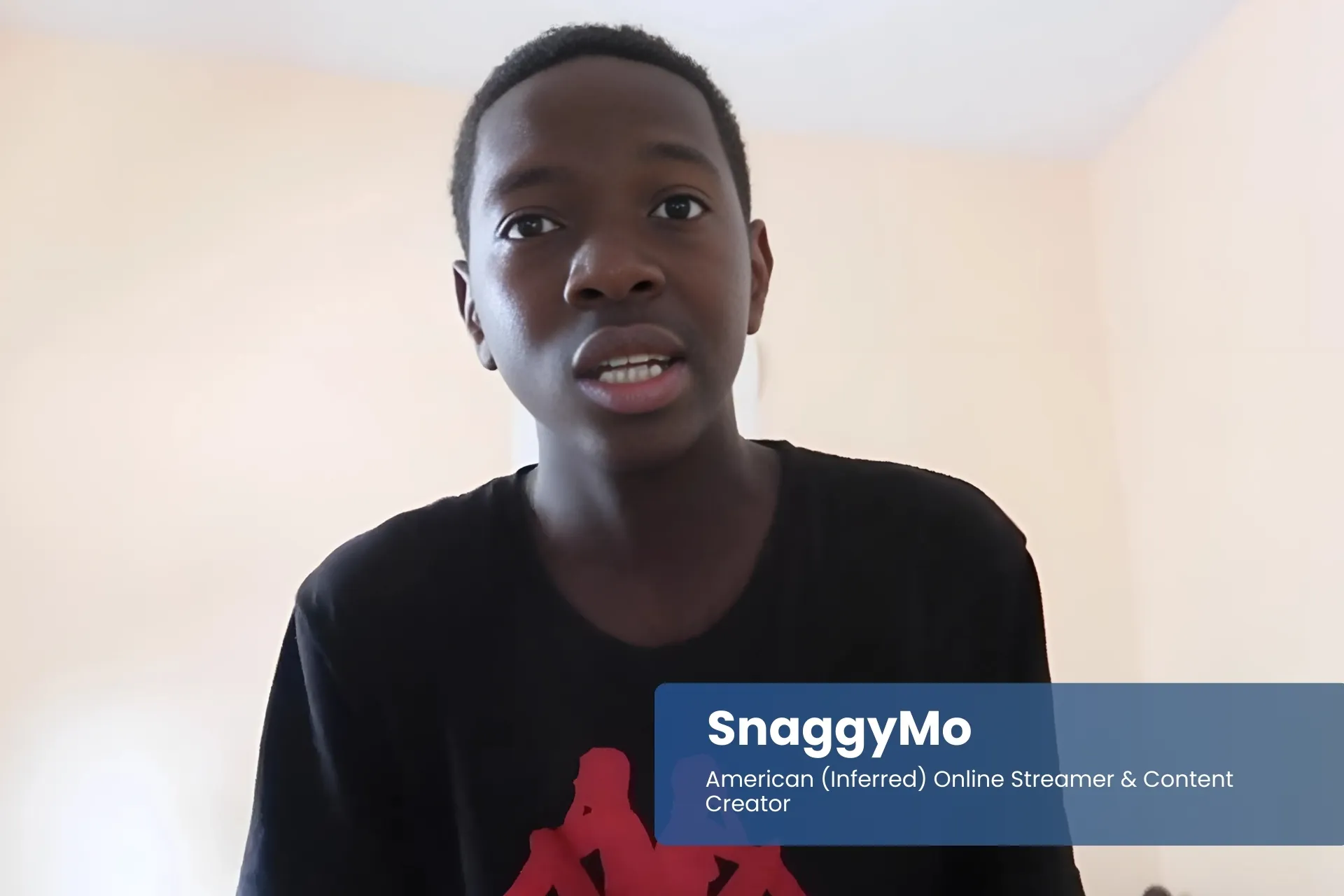 SnaggyMo in black shirt.