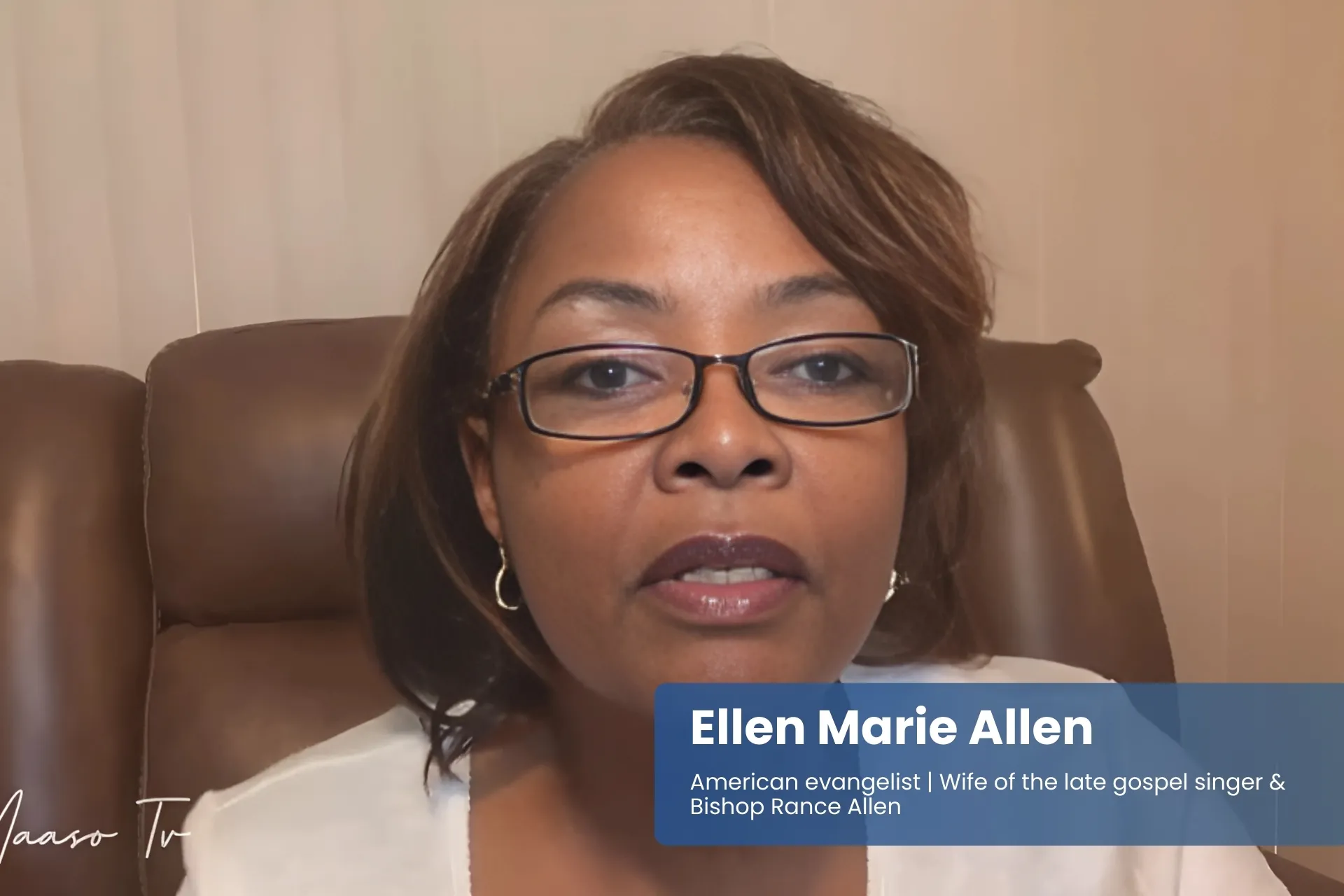Ellen Marie Allen sitting in chair