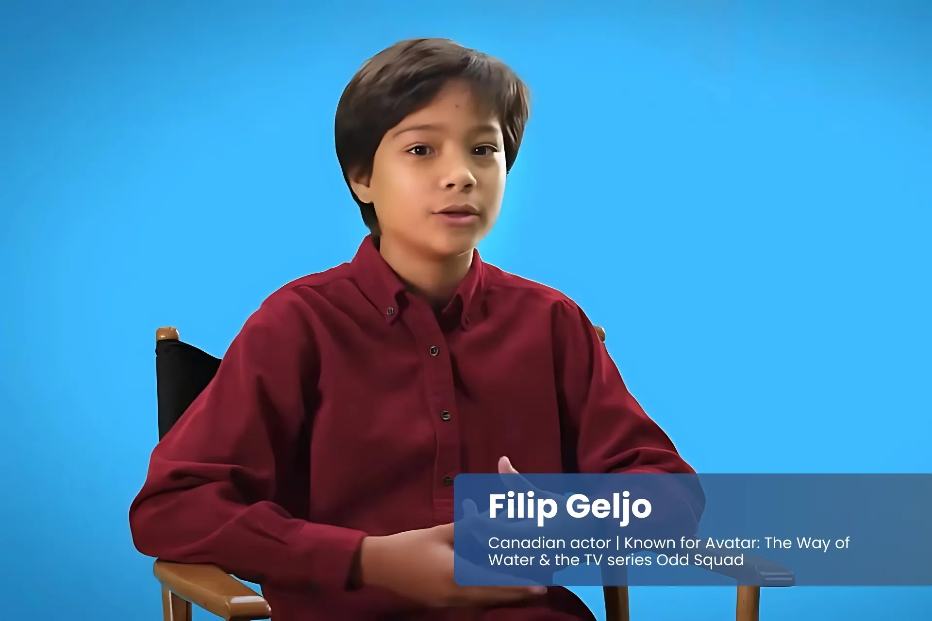 Filip Geljo sitting in chair